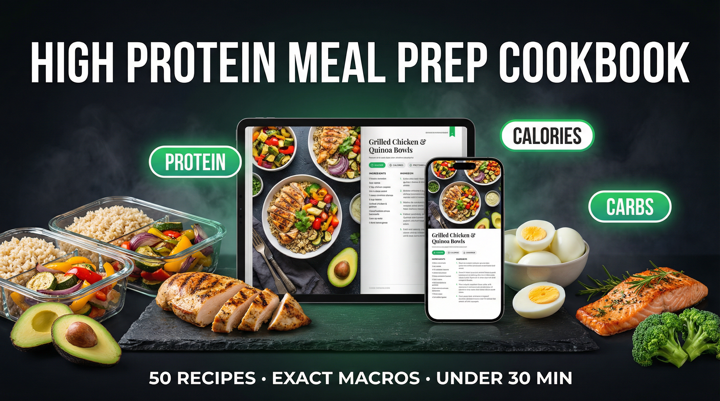 High Protein Meal Prep Cookbook
